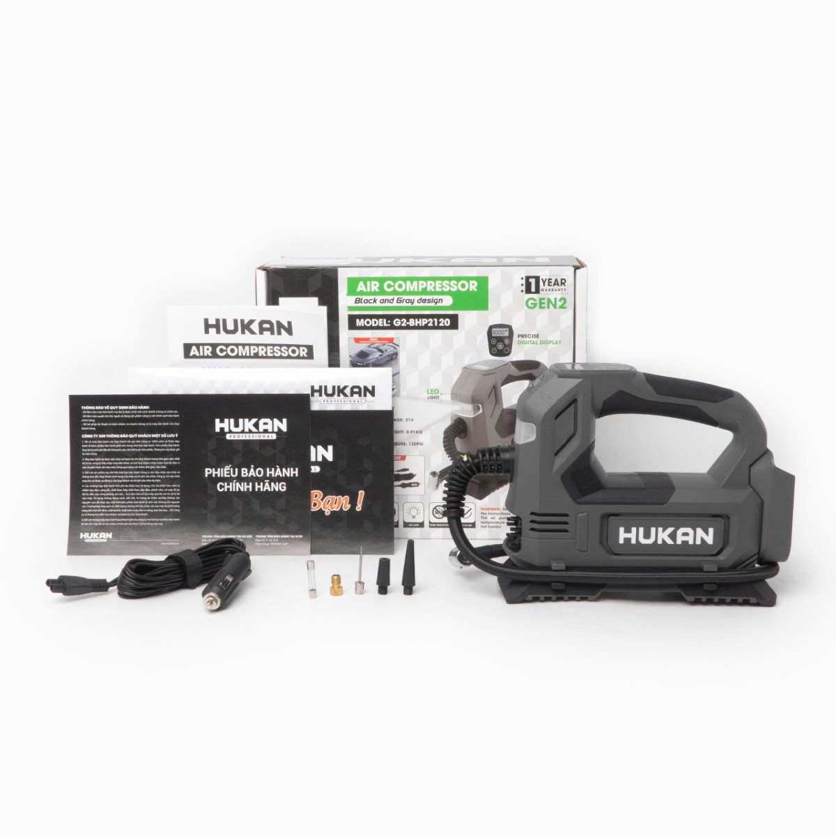 Thân máy bơm hơi dùng pin Hukan G2-BHP2120