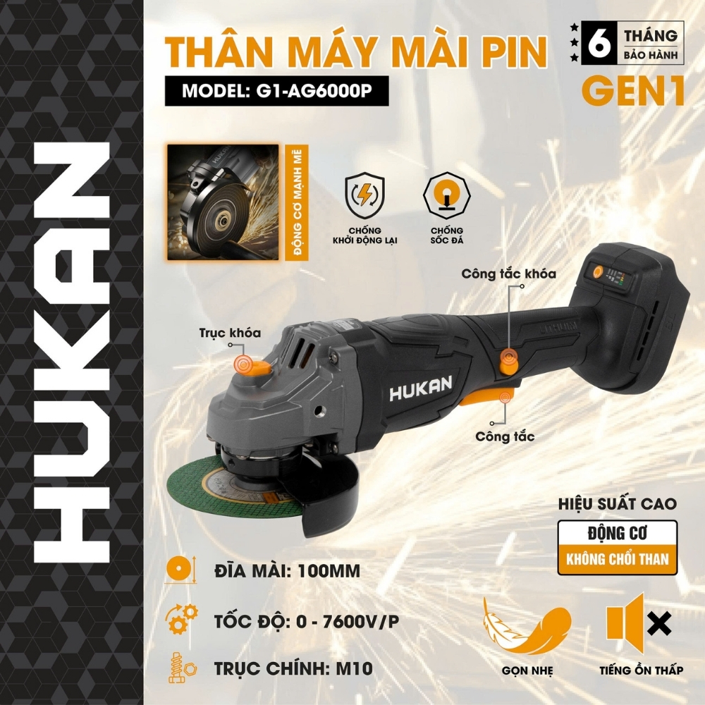 Thân Máy Mài Pin G1-AG6000P GEN 1