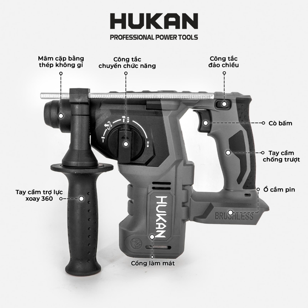 Thân Máy Khoan Bê Tông Pin G1-KBT2707