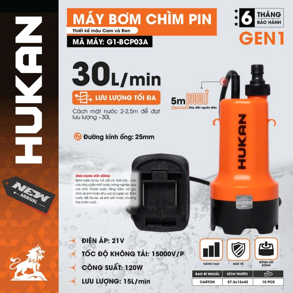 Máy Bơm Chìm G1-BCP03A GEN 1 80W