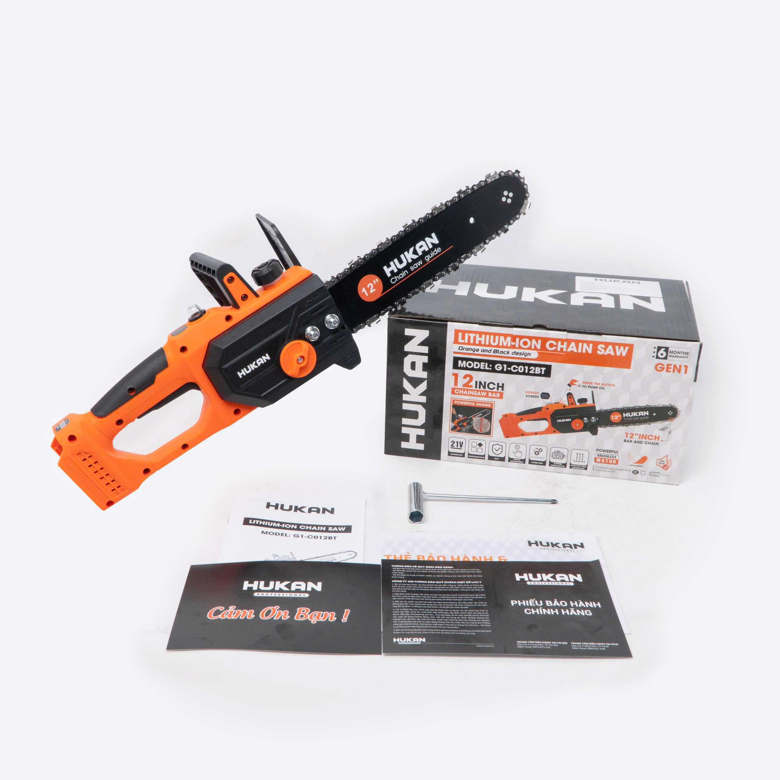 Hộp và Thân Máy Cưa Xích Pin 12 Inch G1-C012BT GEN 1 1100W