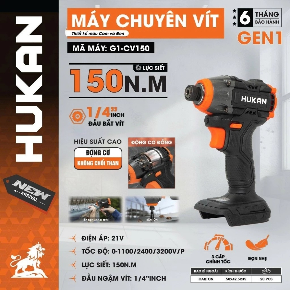 Thân Máy Chuyên Vít G1-CV150 GEN 1 21V