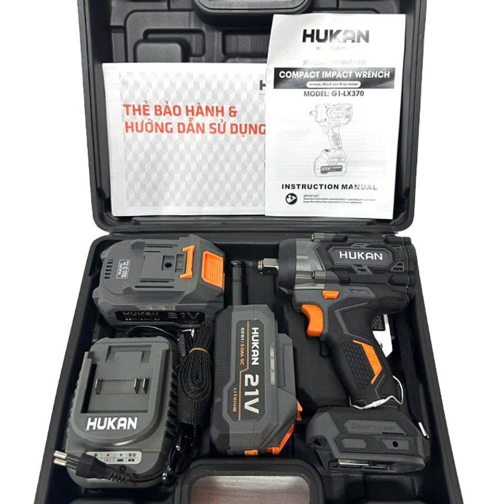 hộp đựng Máy Siết Bulong Pin G1-LX370 Đầu 2 Trong 1 370Nm