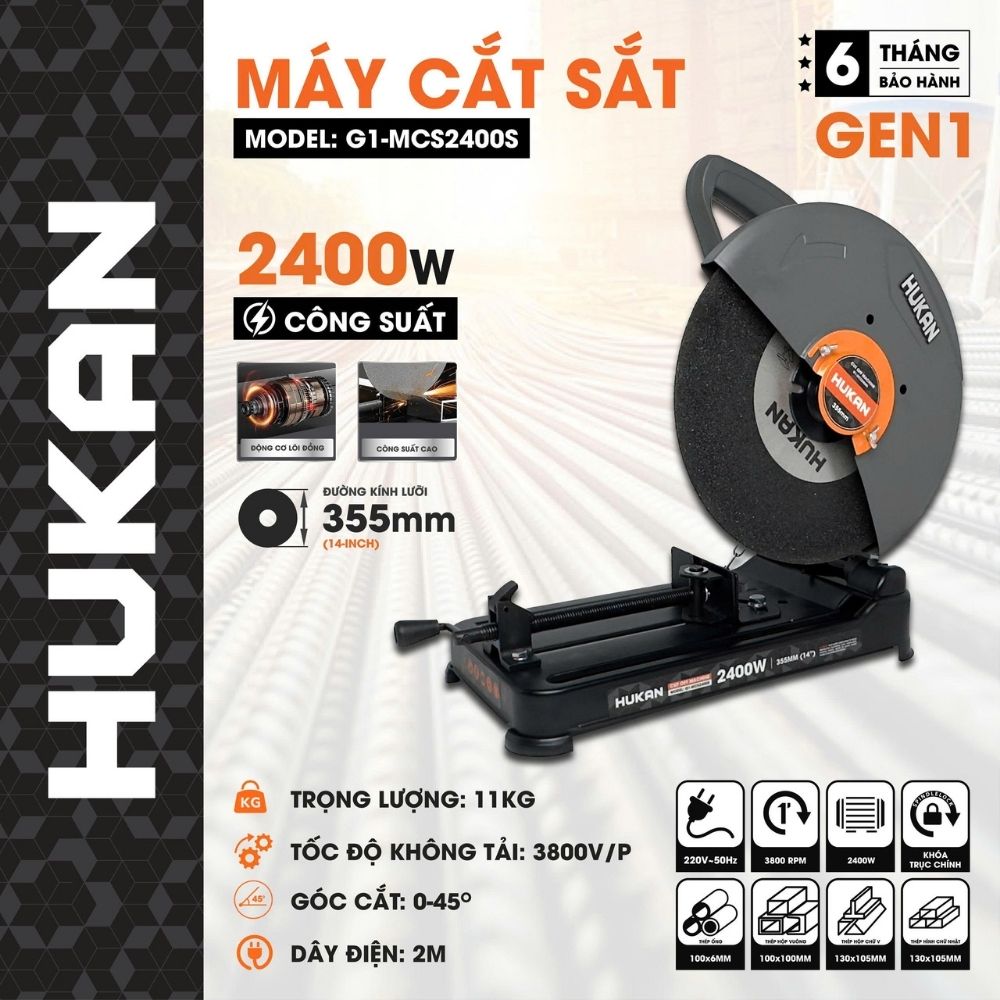 Máy Cắt Sắt Bàn G1-MCS2400S GEN 1 2400W