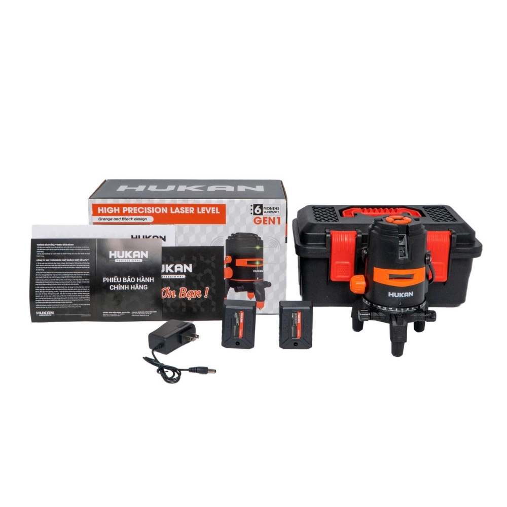 Hộp và Máy Cân Bằng Laser 5 Tia Xanh G1-T81