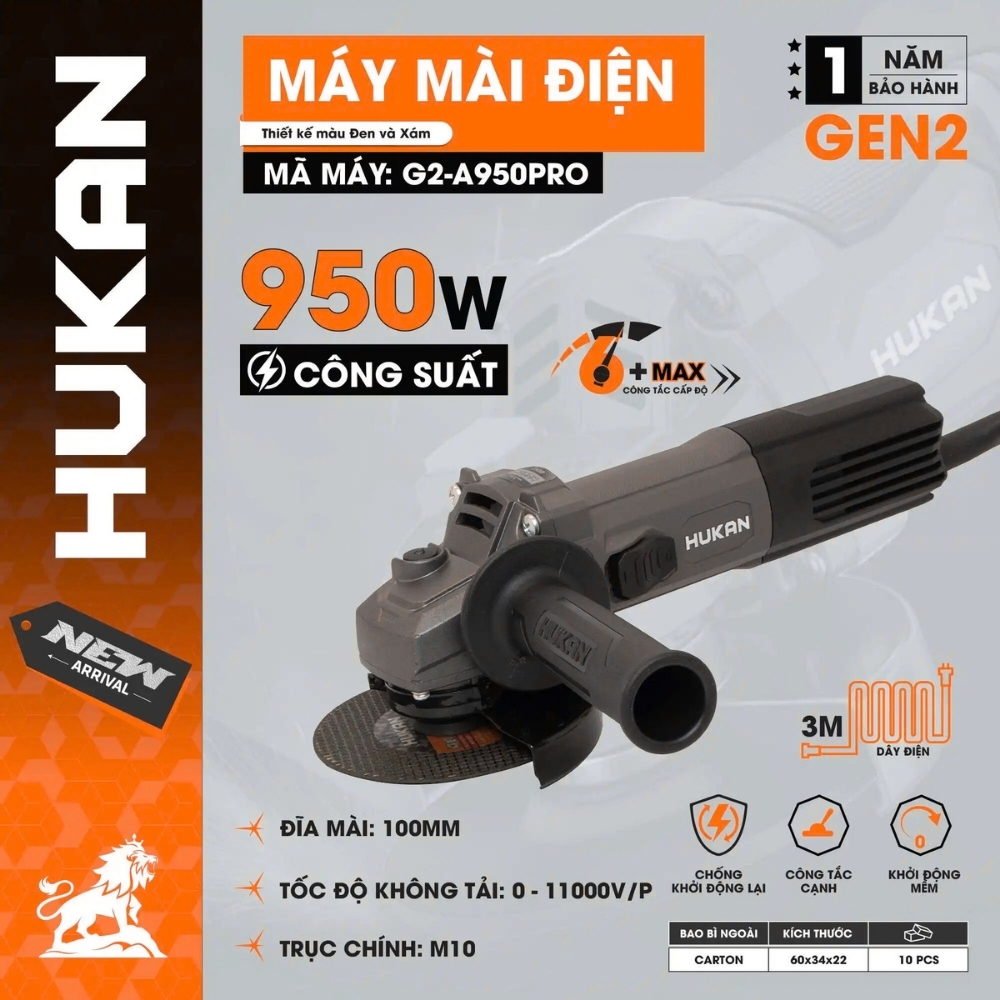 Máy Mài Công Tắc Cạnh G2-A950PRO GEN 2 950W
