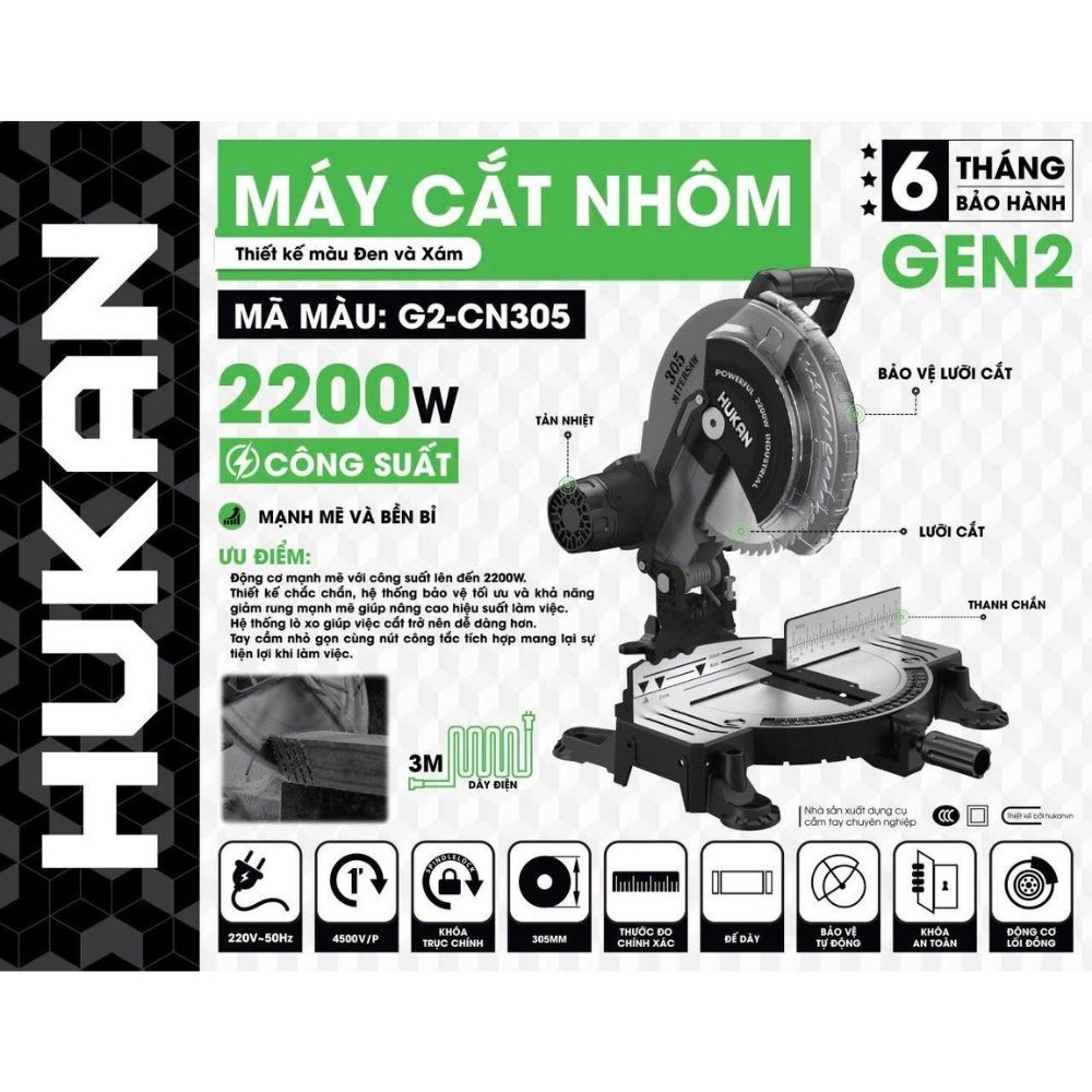 Máy Cắt Nhôm G2-CN305 GEN 2 2200W