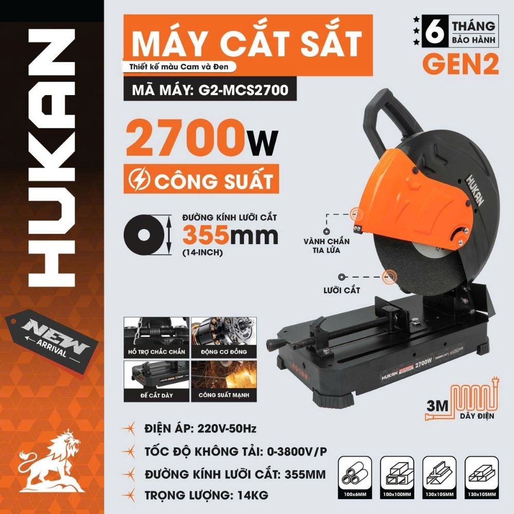 Máy Cắt Sắt Bàn G2-MCS2700 GEN 2 2700W