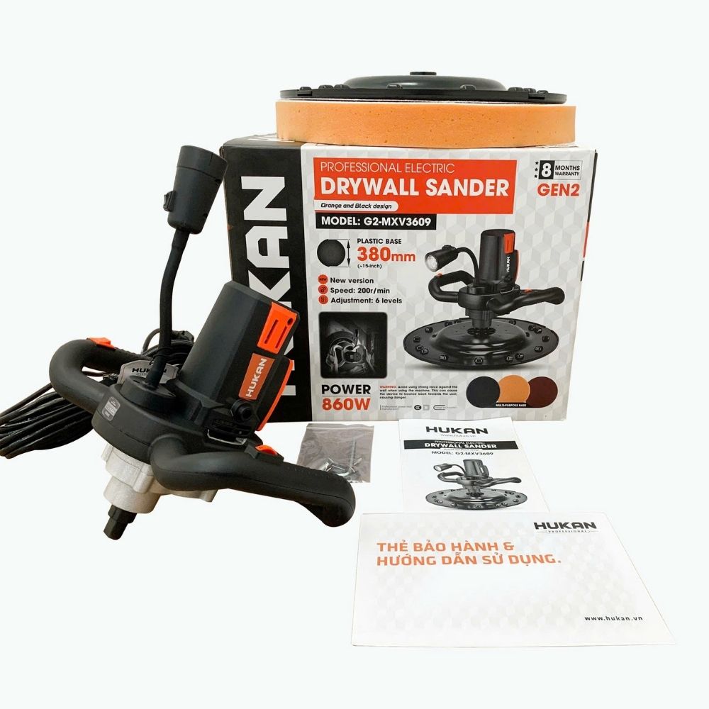 Hộp và Máy Xoa Vữa Trát Tường G2-MXV3609 GEN 2 860W