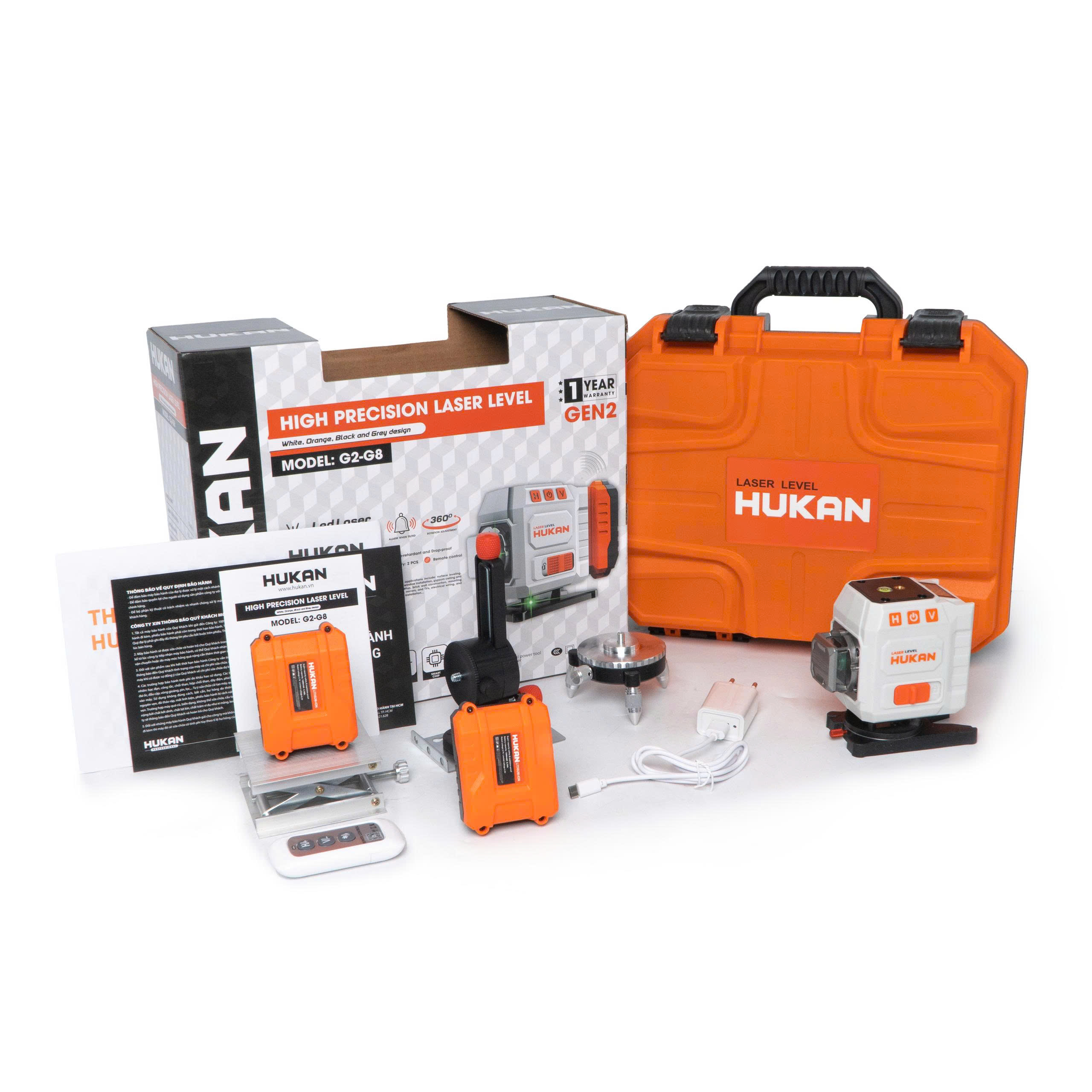 Hộp và Máy Cân Bằng Laser 12 Tia Xanh G2-G8 GEN 2 3D