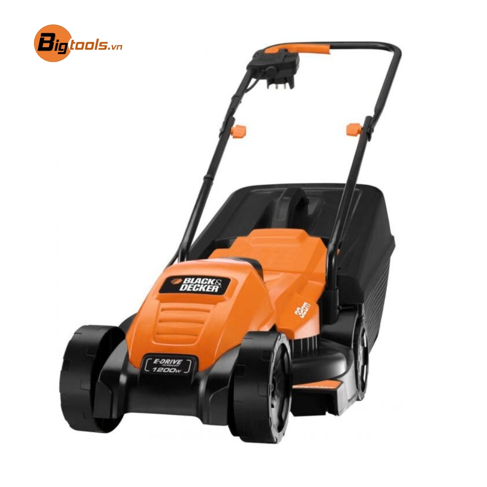 Máy cắt cỏ xe đẩy sân vườn 1200W-32cm B&D BEMW451BH-B1