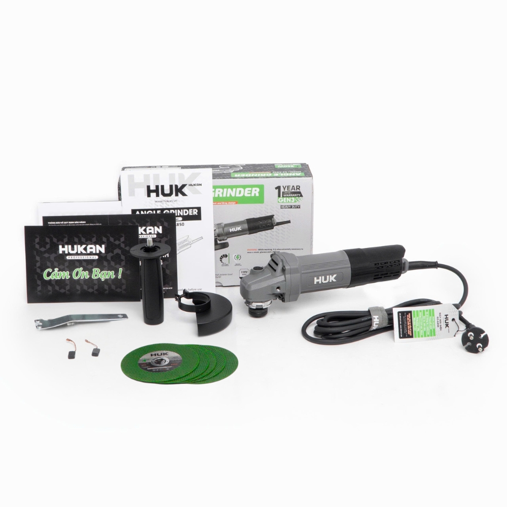 Máy Mài Điện Hukan G3-A850 GEN 3, 850W Và Phụ Kiện