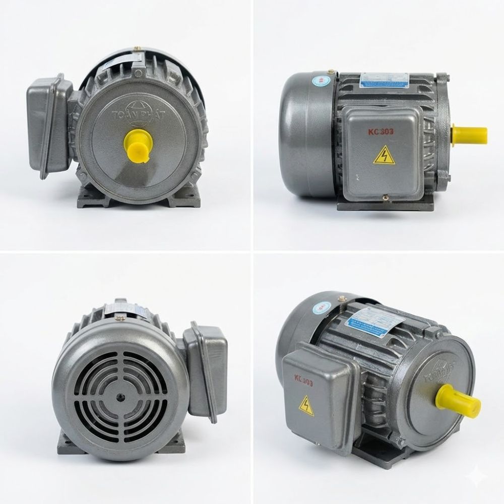 Motor Điện 1 Pha Toàn Phát 14900 Vòng/Phút JET Vỏ Gang Tua Chậm