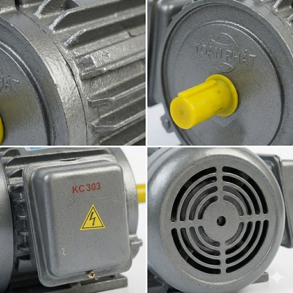 Motor Điện 1 Pha Toàn Phát 14900 Vòng/Phút JET Vỏ Gang Tua Chậm