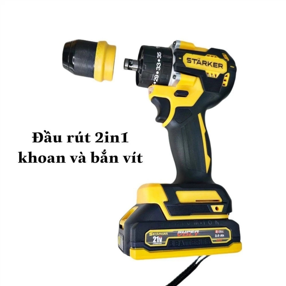 máy khoan STARKER 10mm - 21Volt SK-905QUICK