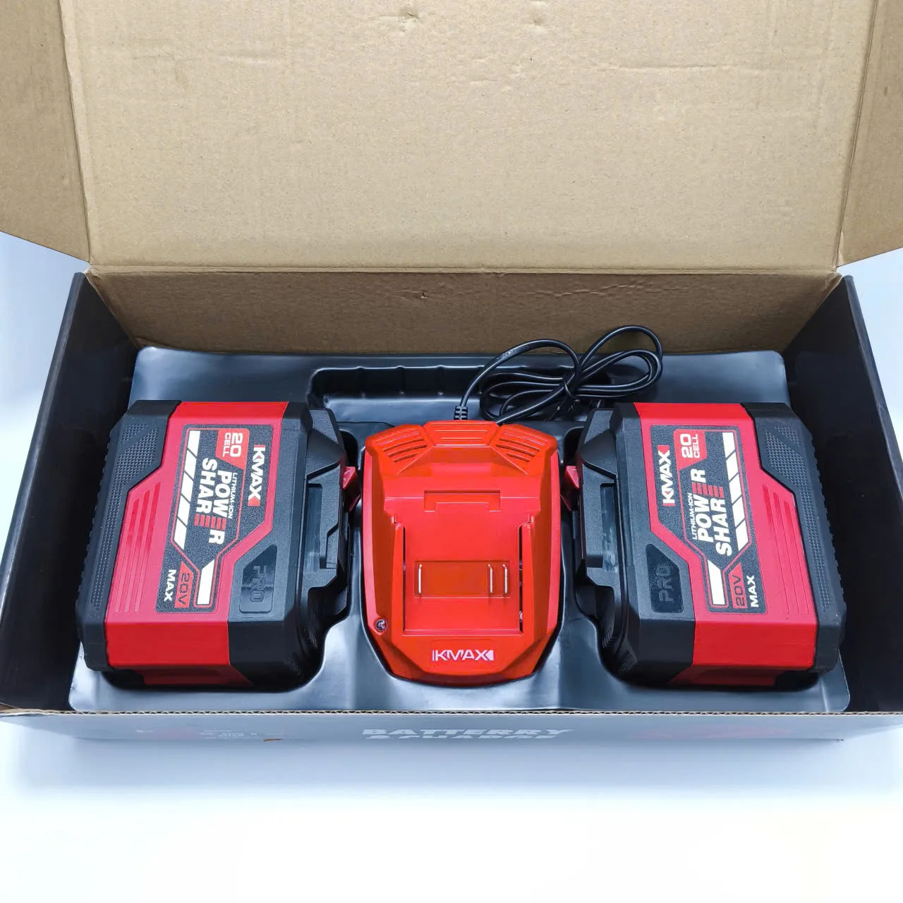 Bộ combo 2 pin 20 cell kèm 1 sạc K-MAX KM-K20-SET23