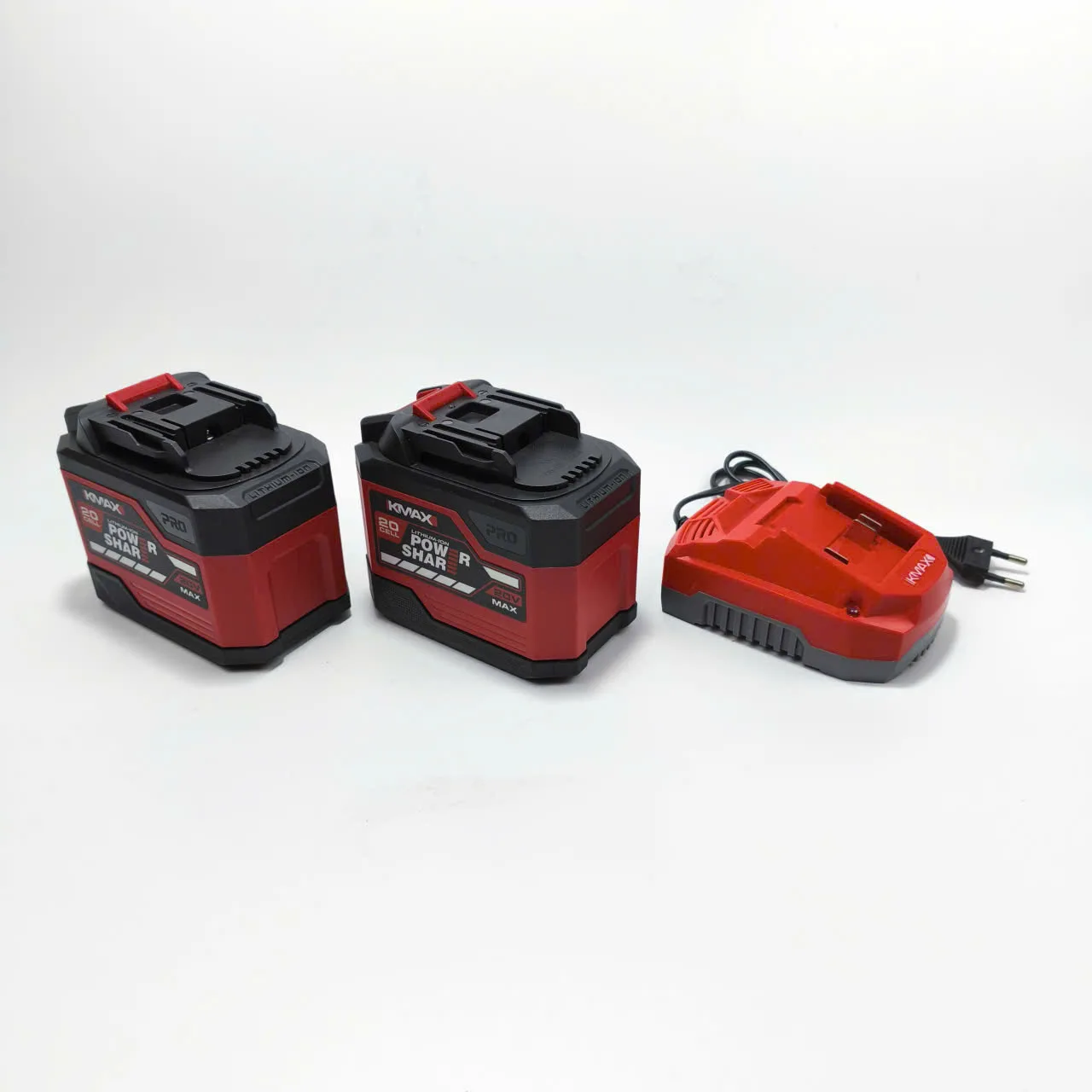 Bộ combo 2 pin 20 cell kèm 1 sạc K-MAX KM-K20-SET23