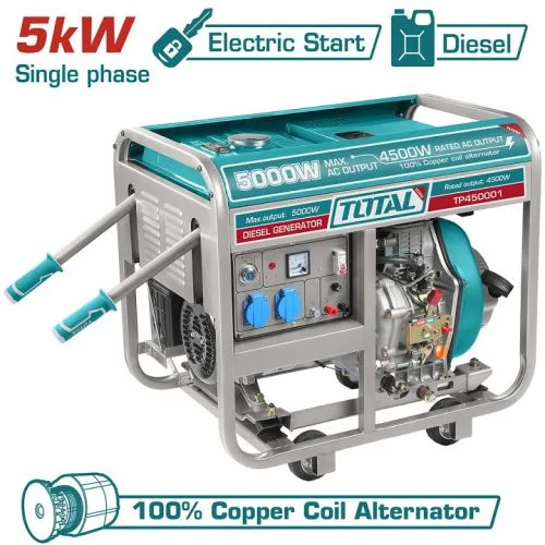 Máy phát điện chạy dầu TOTAL TP450001