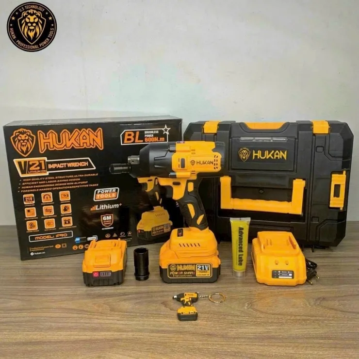 Máy Siết Bulong HUKAN HK-F90 21V 600N.m Không Chổi Than