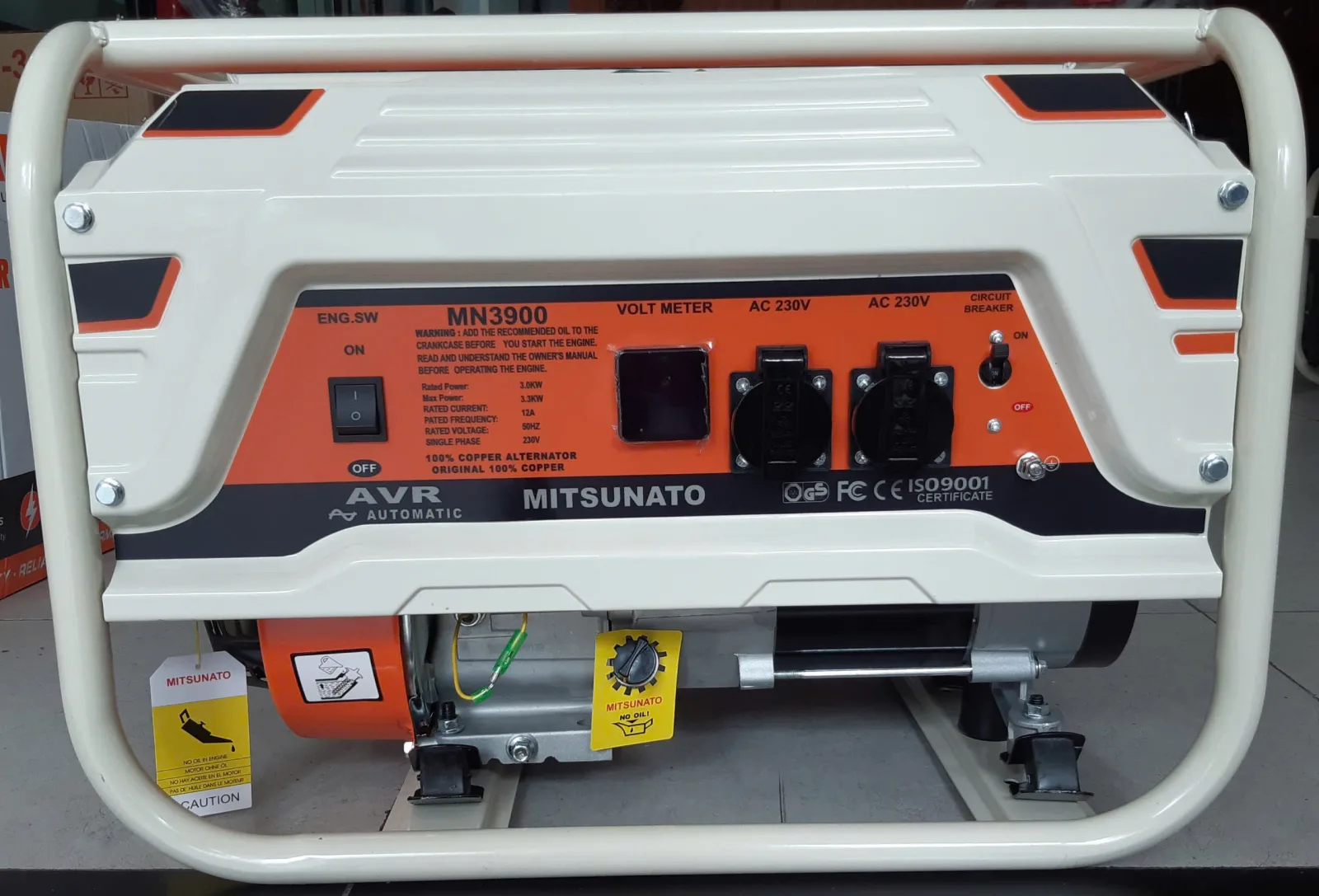 Máy phát điện 3kW MITSUNATO MN3900 - MN3900E
