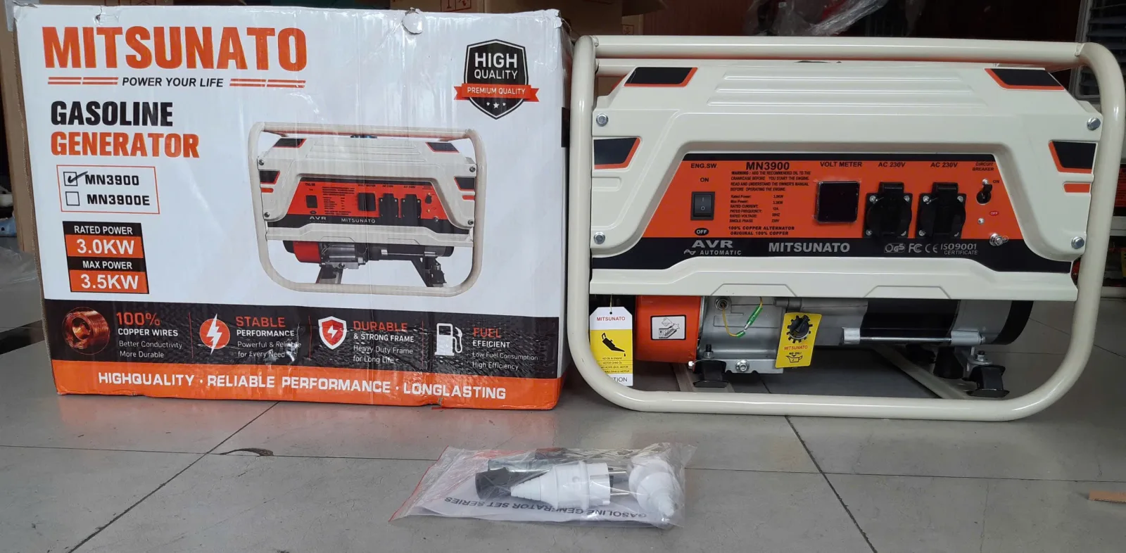 Máy phát điện 3kW MITSUNATO MN3900 - MN3900E