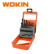 Bộ mũi khoan HSS 19 chi tiết Wokin 751019