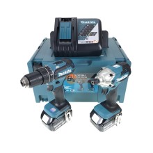 Bộ Sản Phẩm (Dtd156+Dhp485+Bl1830B*2+Dc18Rc) (18V) MAKITA DLX2394J