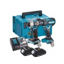 Bộ Sản Phẩm(Dtd157+Dhp487+Dc18Rc+Bl1820Bx2) MAKITA DLX2414AJ