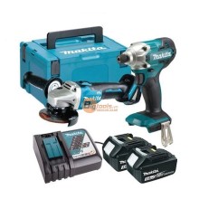 Bộ Sản Phẩm(Dtw300Z+Dga404Z+Bl1850B*2+Dc18Rc)(18V) MAKITA DLX2406TX1