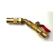 Bộ béc rửa máy lạnh cong (Thau lớn 5cm-Có chỉnh)