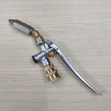 Bộ tay bóp xịt rửa máy lạnh cong (Chân nối nhanh - Inox 5cm)
