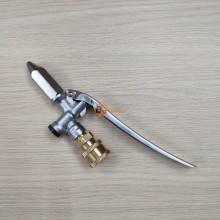 Bộ tay bóp xịt rửa máy lạnh thẳng (Chân nối nhanh - Inox 5cm)
