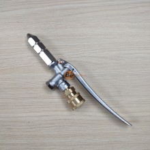 Bộ tay bóp xịt rửa máy lạnh thẳng (Chân nối nhanh - Inox 6.5cm 2 tầng)