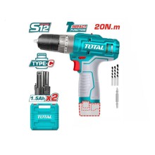 Máy khoan pin Lithium-ion 12V (không kèm sạc) TOTAL - TIDLI12202