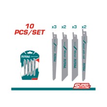 Bộ 10 lưỡi cưa kiếm cắt gỗ có đinh và kim loại TOTAL TRSB1001