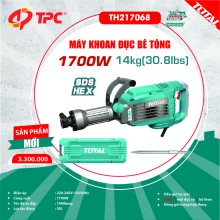 Máy đục bê tông 1700W TOTAL - TH217068