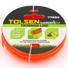 Dây Cắt Cỏ Cam 2.4X15M Tolsen 77654