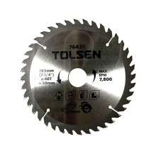 Đĩa Cắt Gỗ 185mm*40 Răng Tolsen 76431