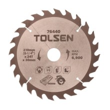 Đĩa Cắt Gỗ 210mm*24 Răng Tolsen 76440