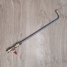Bộ béc rửa máy lạnh thẳng (Chân 22mm - Cần nối nhanh 30cm - 90 độ)