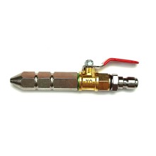 Bộ béc rửa máy lạnh thẳng - nối nhanh 1/4Inch (Inox 6.5cm)