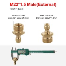 Đầu đực bộ nối nhanh máy xịt rửa xe ngoài 22mm