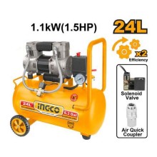 Máy nén khí không dầu 24L-1100W(1.5HP) INGCO - ACS111242