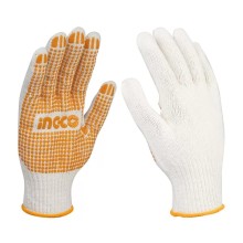 Găng tay dệt kim & có đốm chấm nhựa PVC INGCO HGVK05