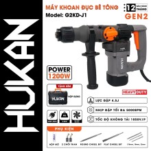 Máy đục bê tông 17mm HUKAN HK-G2-KD-J1