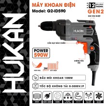 Máy Khoan Điện HUKAN - G2-ID590