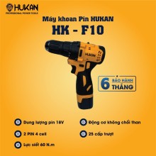 Máy Khoan Pin 10Mm HUKAN - F10