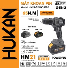 Máy khoan Pin 10mm HUKAN HM21-G2MK1065P