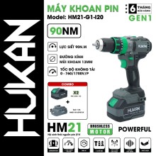 Máy khoan Pin 13mm HUKAN HM21-G1-I20