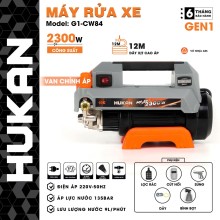 Máy Rửa Xe Điện - Có Chỉnh Áp HUKAN - G1-CW84